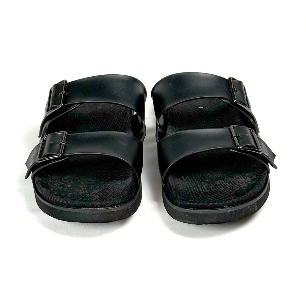 Pedro Black Buckle Slides - US Men 8.5 - Used in Good Condition